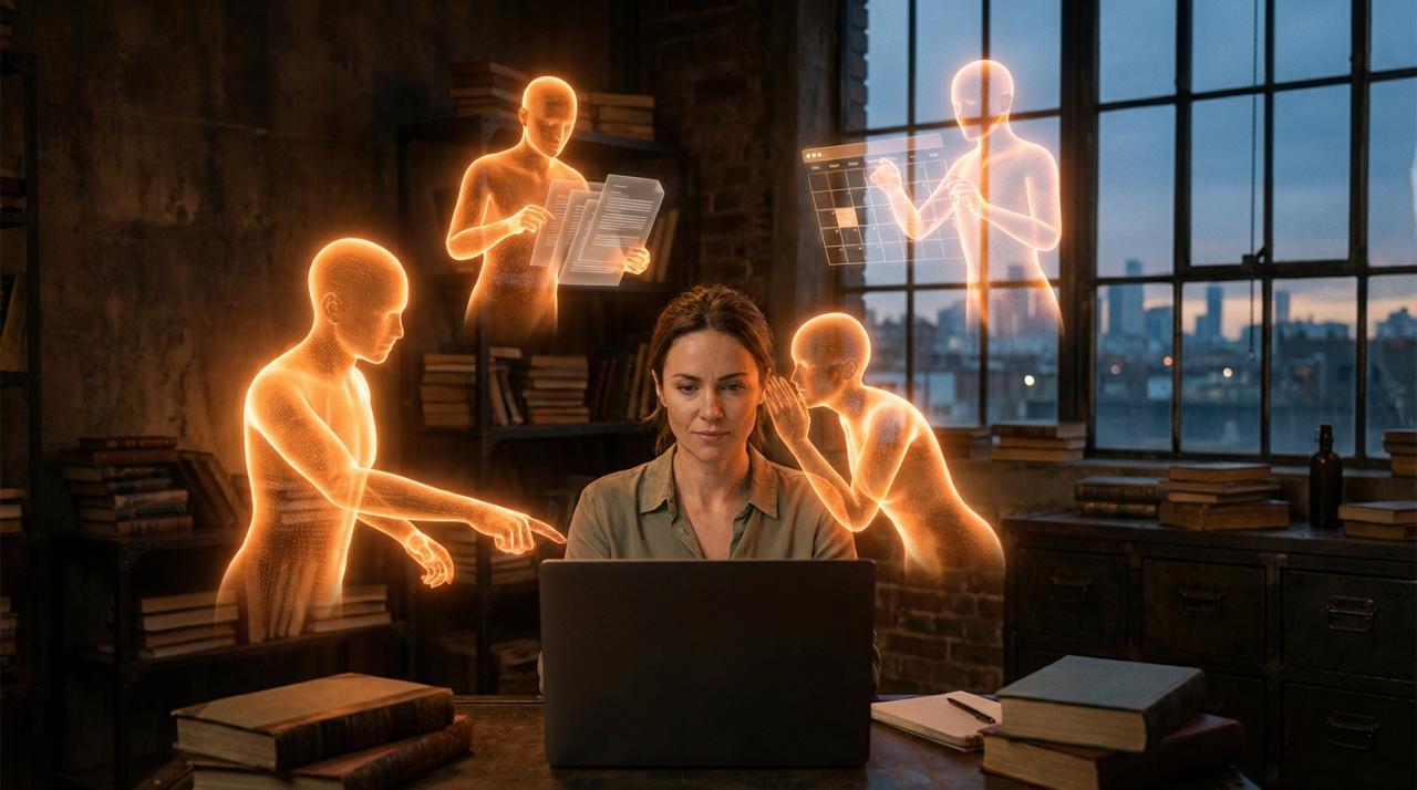 One person agency using AI tools to manage more clients